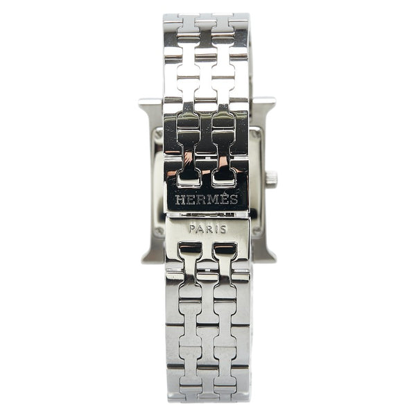 エルメス Hウォッチ 腕時計 HH1.210 クオーツ ピンク文字盤 ステンレススチール レディース HERMES 【中古】