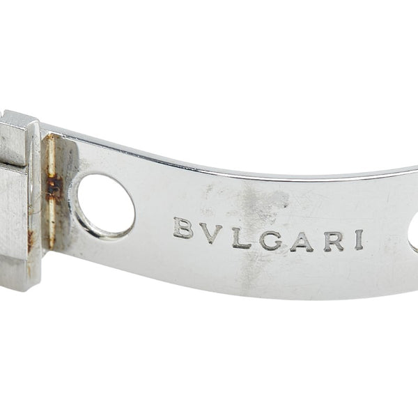 ブルガリ ディアゴノスポーツ 腕時計 LCV29S クオーツ ブラック文字盤 ステンレススチール メンズ BVLGARI 【中古】