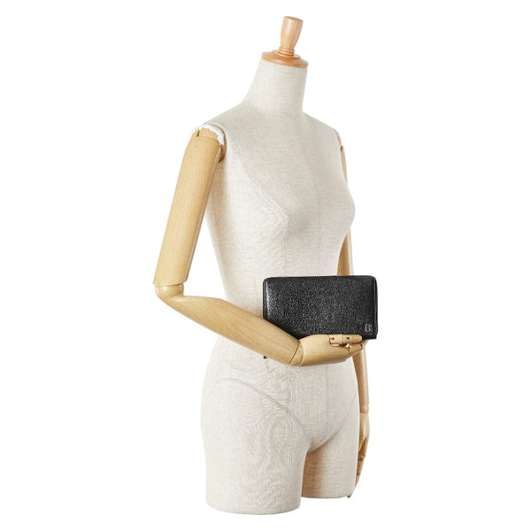 バレンシアガ Bロゴ 長財布 ブラック レザー レディース BALENCIAGA 【中古】