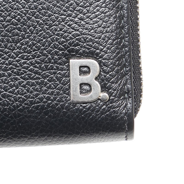 バレンシアガ Bロゴ 長財布 ブラック レザー レディース BALENCIAGA 【中古】