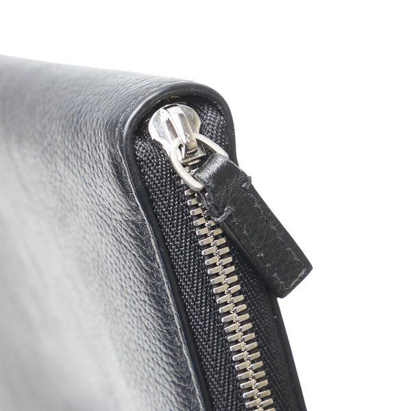 バレンシアガ Bロゴ 長財布 ブラック レザー レディース BALENCIAGA 【中古】