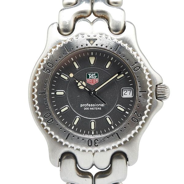 タグホイヤー セル 腕時計 WG1113-K0 クオーツ グレー文字盤 ステンレススチール メンズ TAG HEUER 【中古】