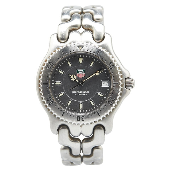 タグホイヤー セル 腕時計 WG1113-K0 クオーツ グレー文字盤 ステンレススチール メンズ TAG HEUER 【中古】
