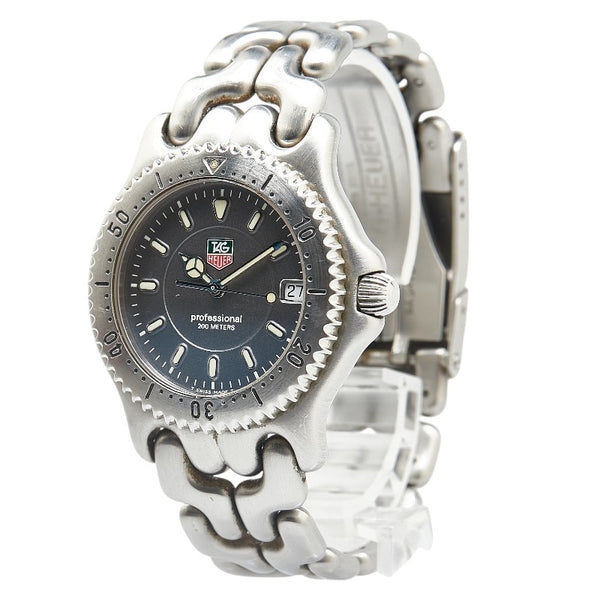 タグホイヤー セル 腕時計 WG1113-K0 クオーツ グレー文字盤 ステンレススチール メンズ TAG HEUER 【中古】