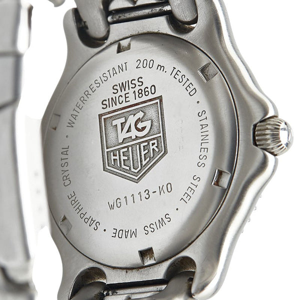 タグホイヤー セル 腕時計 WG1113-K0 クオーツ グレー文字盤 ステンレススチール メンズ TAG HEUER 【中古】