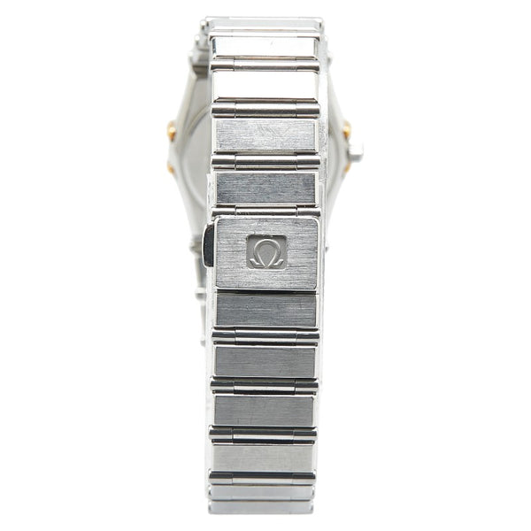 オメガ コンステレーション 腕時計 クオーツ ホワイト文字盤 ステンレススチール メッキ レディース OMEGA 【中古】