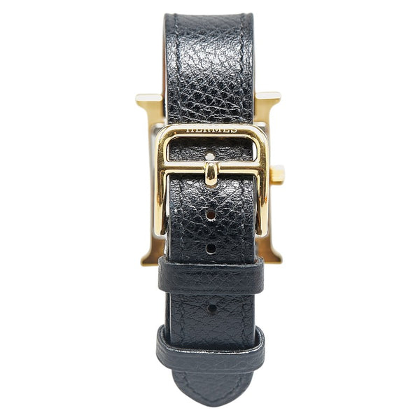 エルメス Hウォッチ 腕時計 HH1.201 クオーツ ホワイト文字盤 ステンレススチール ヴォーエプソン レディース HERMES 【中古】