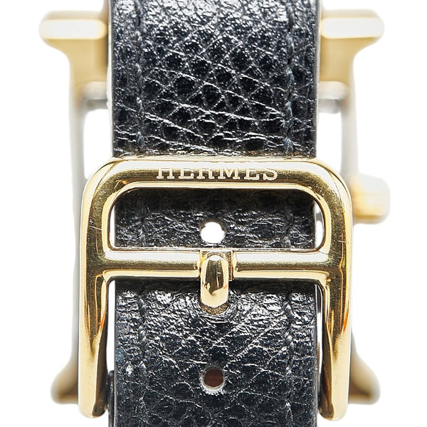 エルメス Hウォッチ 腕時計 HH1.201 クオーツ ホワイト文字盤 ステンレススチール ヴォーエプソン レディース HERMES 【中古】