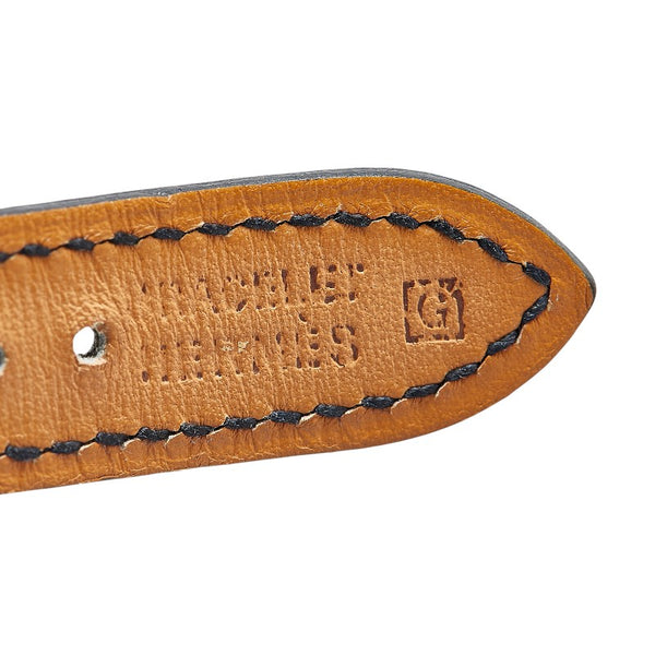 エルメス Hウォッチ 腕時計 HH1.201 クオーツ ホワイト文字盤 ステンレススチール ヴォーエプソン レディース HERMES 【中古】