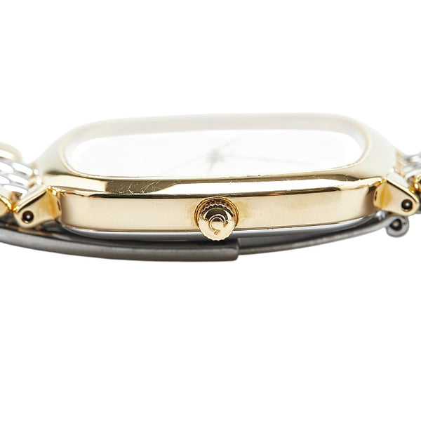 オメガ デビル 腕時計 クオーツ ホワイト文字盤 ステンレススチール メッキ メンズ OMEGA 【中古】