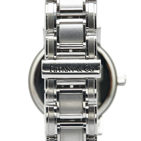 ティファニー アトラス 腕時計 クオーツ ホワイト文字盤 ステンレススチール レディース TIFFANY&Co. 【中古】