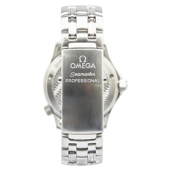 オメガ シーマスター 腕時計 2561.80 クオーツ ネイビー文字盤 ステンレススチール レディース OMEGA 【中古】