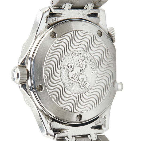 オメガ シーマスター 腕時計 2561.80 クオーツ ネイビー文字盤 ステンレススチール レディース OMEGA 【中古】