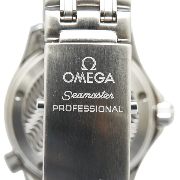 オメガ シーマスター 腕時計 2561.80 クオーツ ネイビー文字盤 ステンレススチール レディース OMEGA 【中古】