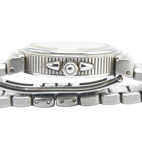 ティファニー インタリオ 腕時計 L0810 クオーツ グレー文字盤 ステンレススチール レディース TIFFANY&Co. 【中古】