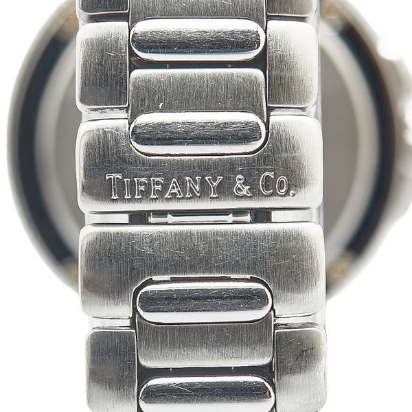 ティファニー インタリオ 腕時計 L0810 クオーツ グレー文字盤 ステンレススチール レディース TIFFANY&Co. 【中古】