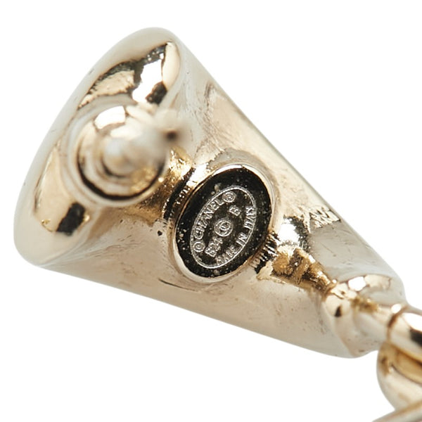 シャネル ココマーク ラインストーン ピアス シルバー メタル レディース CHANEL 【中古】