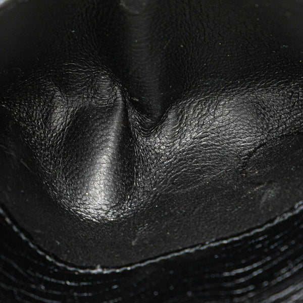 グッチ GGキャンバス バンブー 三つ折り財布 112521 ブラック キャンバス レザー レディース GUCCI 【中古】