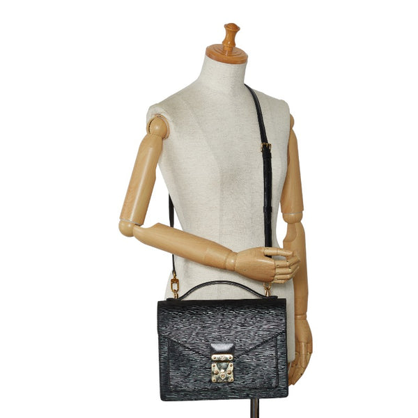 ルイ ヴィトン エピ モンソー ハンドバッグ ショルダーバッグ 2WAY M52122 ノワール ブラック レザー レディース LOUIS VUITTON 【中古】