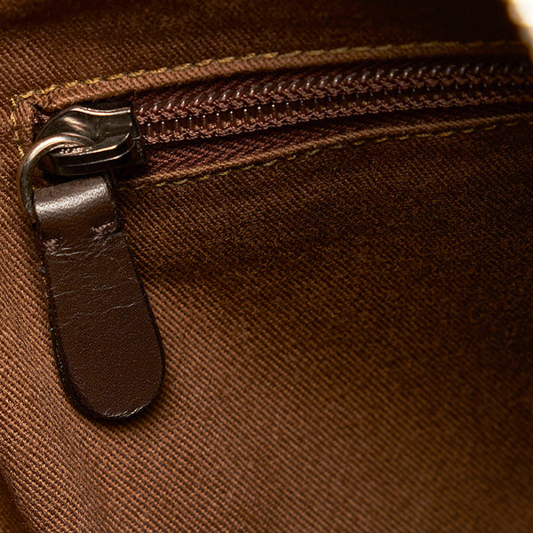 ダンヒル ボストンバッグ ショルダーバッグ 2WAY ブラウン キャンバス レザー レディース Dunhill 【中古】