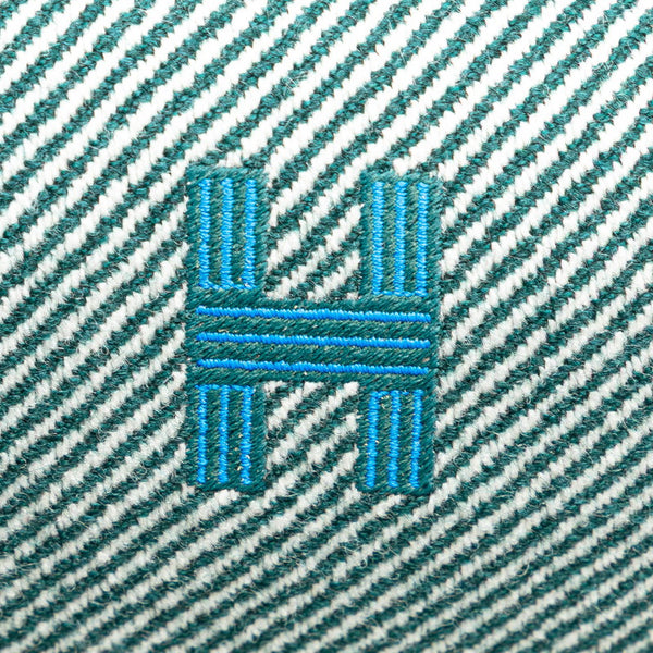 エルメス ブリッドアブラックPM ハンドバッグ グリーン ブルー オレンジ キャンバス レディース HERMES 【中古】