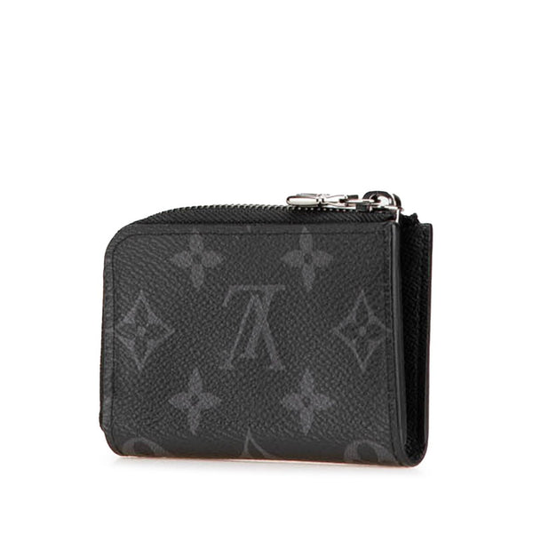 ルイ ヴィトン モノグラム エクリプス ポルトモネ ジュール コインケース 小銭入れ M63536 ブラック PVC レザー メンズ LOUIS VUITTON 【中古】