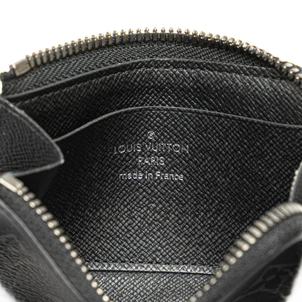 ルイ ヴィトン モノグラム エクリプス ポルトモネ ジュール コインケース 小銭入れ M63536 ブラック PVC レザー メンズ LOUIS VUITTON 【中古】