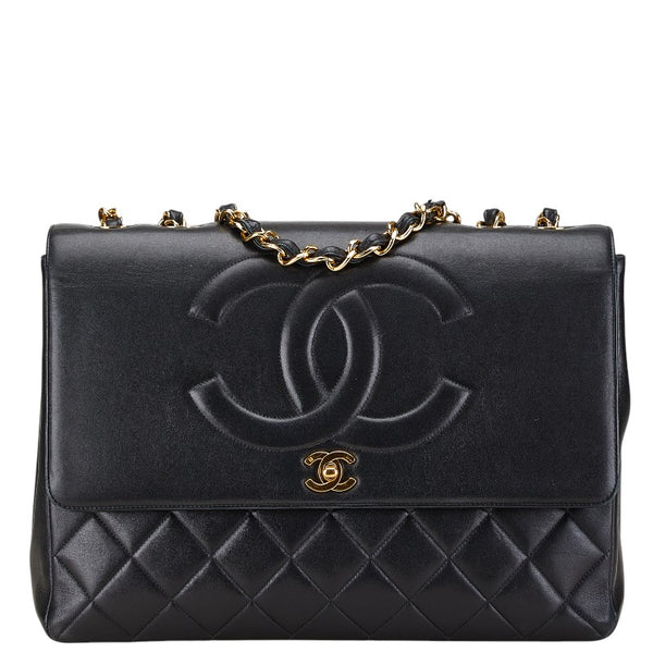 シャネル マトラッセ ココマーク チェーン ショルダーバッグ ハンドバッグ ブラック ラムスキン レディース CHANEL 【中古】