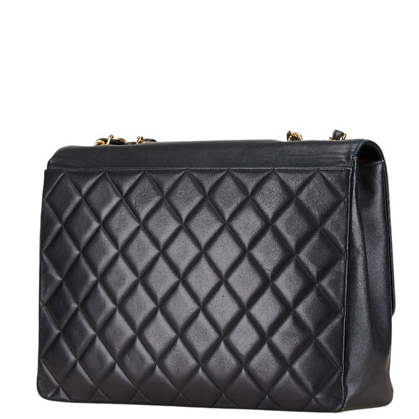 シャネル マトラッセ ココマーク チェーン ショルダーバッグ ハンドバッグ ブラック ラムスキン レディース CHANEL 【中古】