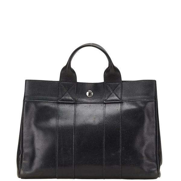 エルメス フールトゥPM ハンドバッグ ブラック エバーカーフ レディース HERMES 【中古】