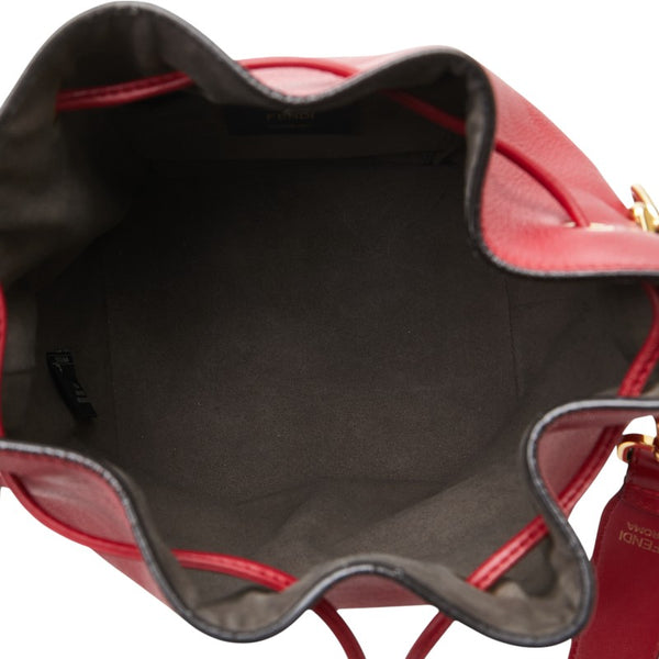 フェンディ モントレゾール ショルダーバッグ 8BT298 レッド レザー レディース FENDI 【中古】