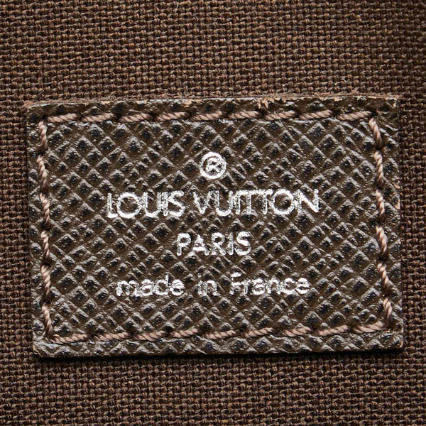 ルイ ヴィトン タイガ ディミトリ ショルダーバッグ M32468 グリズリ ブラウン レザー メンズ LOUIS VUITTON 【中古】