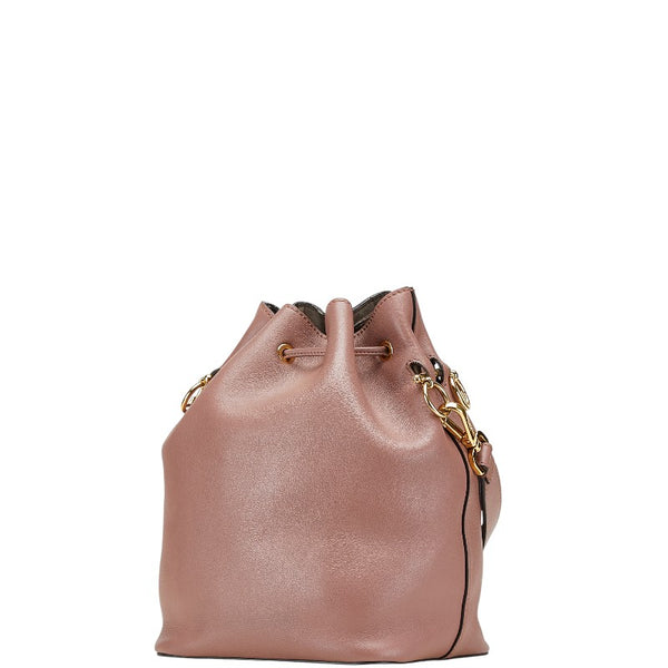 フェンディ モントレゾール ショルダーバッグ 8BT298 パープル ピンク レザー レディース FENDI 【中古】