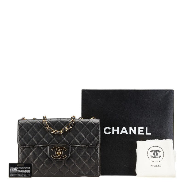 シャネル マトラッセ ココマーク チェーン ショルダーバッグ ハンドバッグ ブラック ラムスキン レディース CHANEL 【中古】