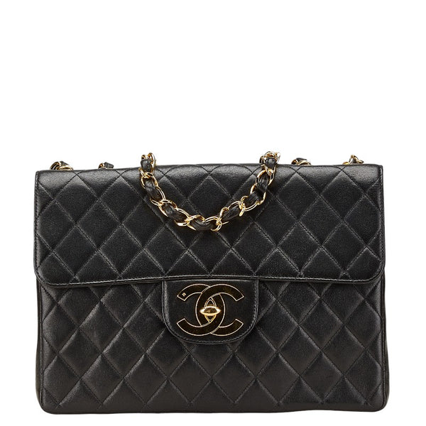 シャネル マトラッセ ココマーク チェーン ショルダーバッグ ハンドバッグ ブラック ラムスキン レディース CHANEL 【中古】
