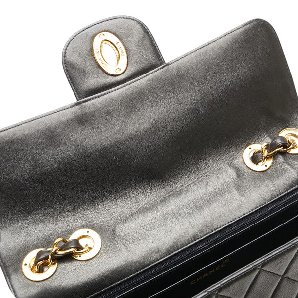シャネル マトラッセ ココマーク チェーン ショルダーバッグ ハンドバッグ ブラック ラムスキン レディース CHANEL 【中古】