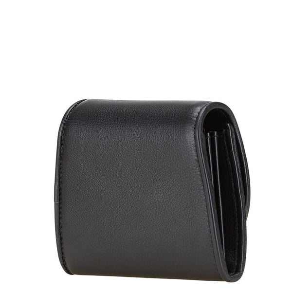 グッチ ブロンディ ミディアム チェーンウォレット ショルダーバッグ 725219 ブラック ゴールド レザー レディース GUCCI 【中古】