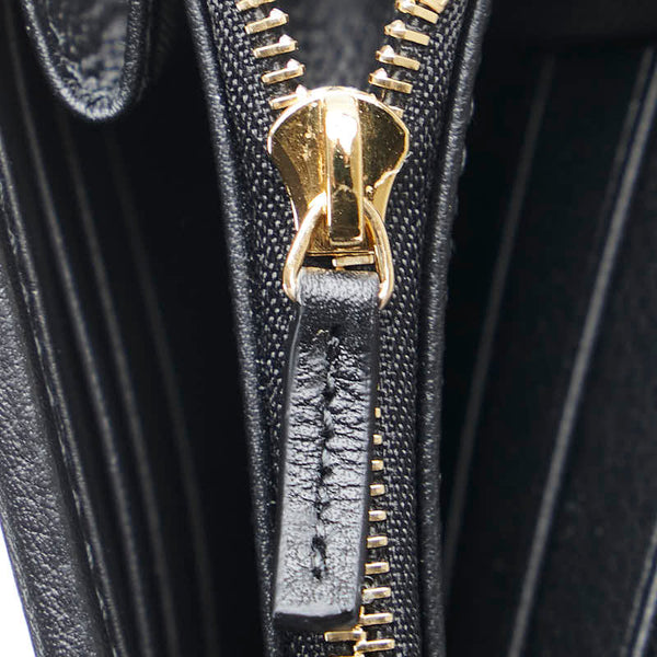 グッチ ブロンディ ミディアム チェーンウォレット ショルダーバッグ 725219 ブラック ゴールド レザー レディース GUCCI 【中古】