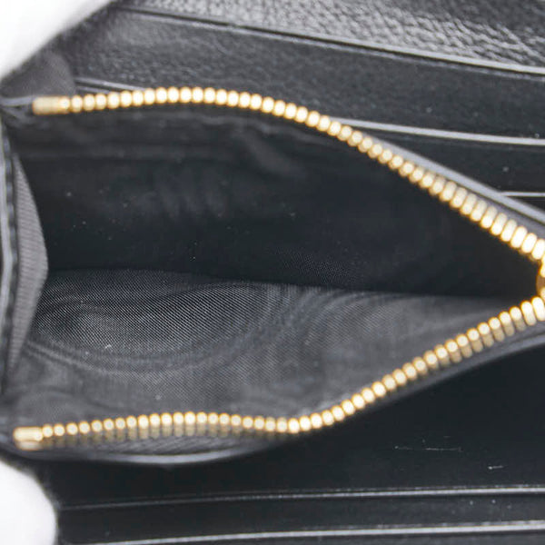 グッチ ブロンディ ミディアム チェーンウォレット ショルダーバッグ 725219 ブラック ゴールド レザー レディース GUCCI 【中古】