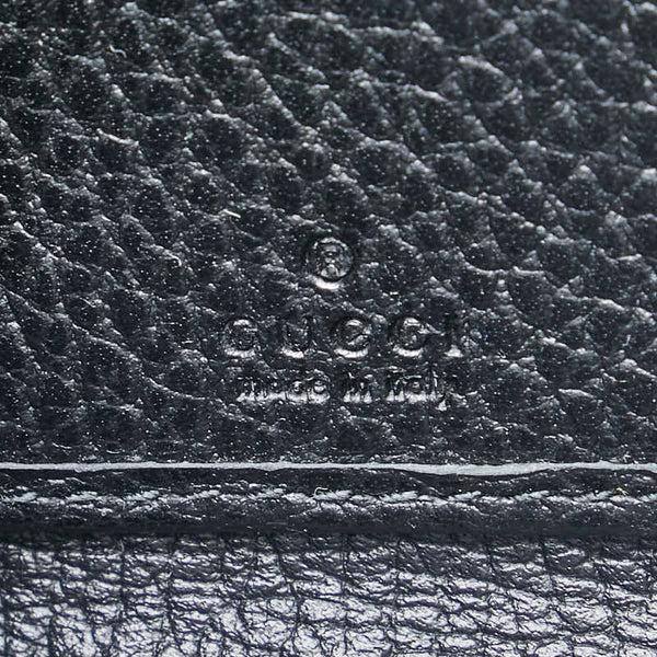 グッチ インターロッキングG 長財布 ラウンドファスナー 509644 ブラック レザー メンズ GUCCI 【中古】