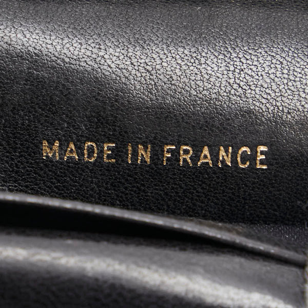 シャネル ビコローレ ココマーク がま口 長財布 ブラック ラムスキン レディース CHANEL 【中古】