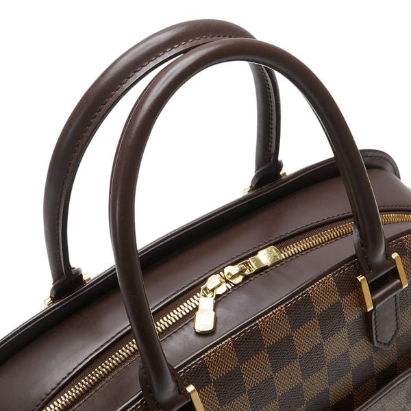 ルイ ヴィトン ダミエ サリア オリゾンタル ハンドバッグ N51282 ブラウン PVC レザー レディース LOUIS VUITTON 【中古】