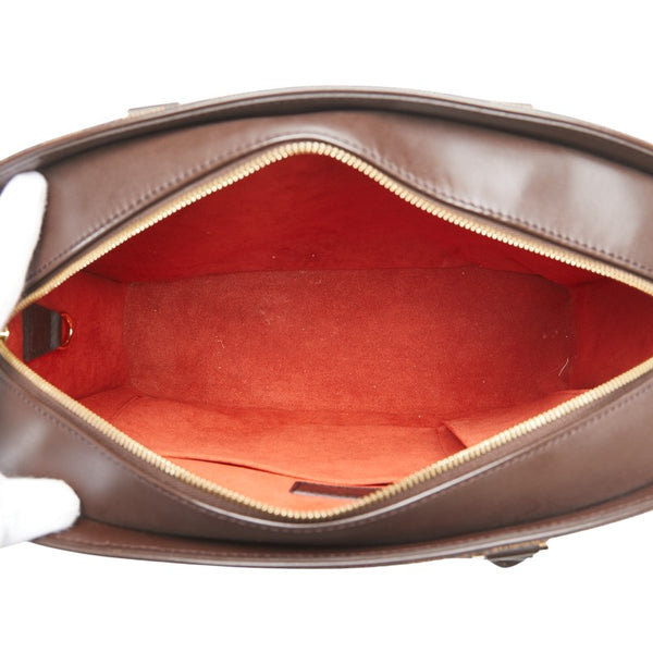 ルイ ヴィトン ダミエ サリア オリゾンタル ハンドバッグ N51282 ブラウン PVC レザー レディース LOUIS VUITTON 【中古】