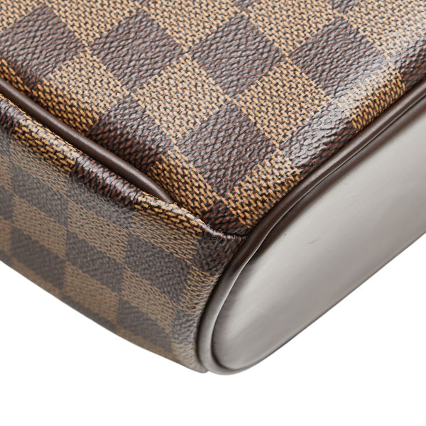 ルイ ヴィトン ダミエ サリア オリゾンタル ハンドバッグ N51282 ブラウン PVC レザー レディース LOUIS VUITTON 【中古】