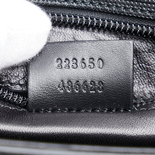 グッチ ディアマンテ ハンドバッグ ショルダーバッグ 2WAY 223650 ブラック レザー メンズ GUCCI 【中古】