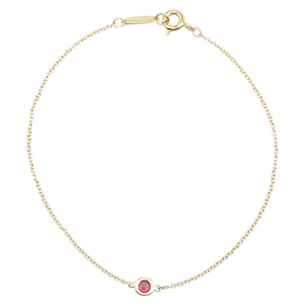 ティファニー バイザヤード ルビー ブレスレット K18YG イエローゴールド レディース TIFFANY&Co. 【中古】