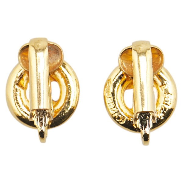 シャネル ココマーク ラウンド サークル イヤリング ゴールド メッキ レディース CHANEL 【中古】