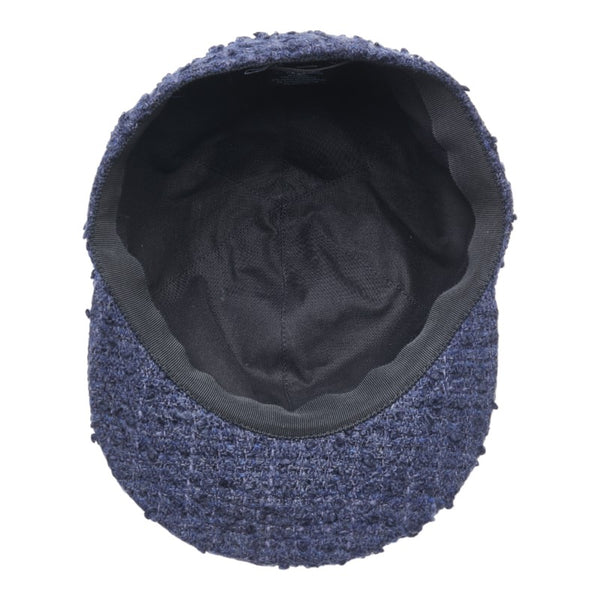 シャネル ココマーク キャップ サイズ：M ネイビー ツイード ウール レディース CHANEL 【中古】