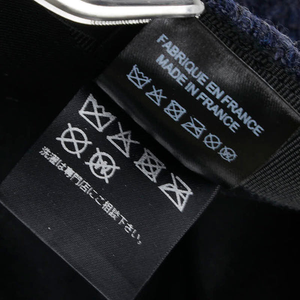 シャネル ココマーク キャップ サイズ：M ネイビー ツイード ウール レディース CHANEL 【中古】