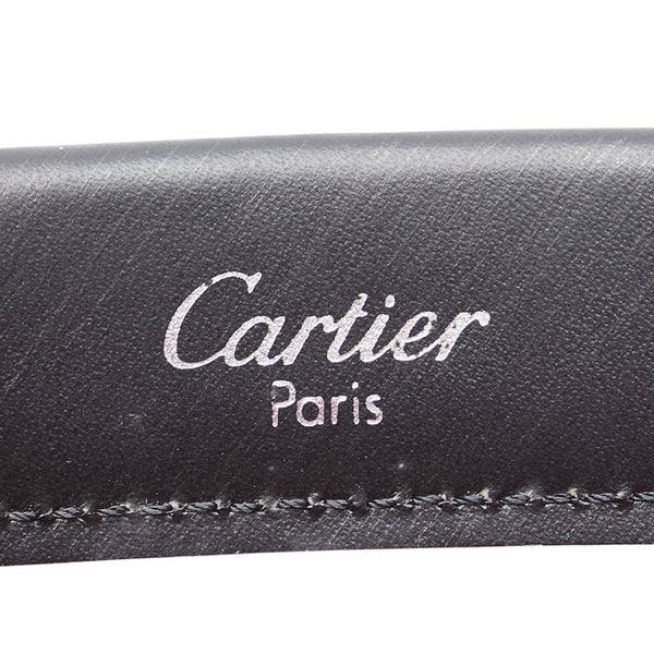 カルティエ トリニティ トートバッグ ハンドバッグ ブラック ゴールド レザー レディース CARTIER 【中古】